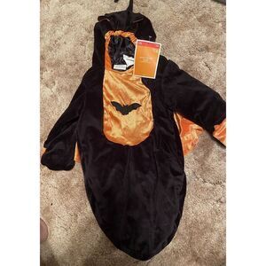 BAT ONE PIECE BUNTING SACK BAG HALLOWEEN COSTUME BABY INFANT TODDLER XS 0-9 MOS‎